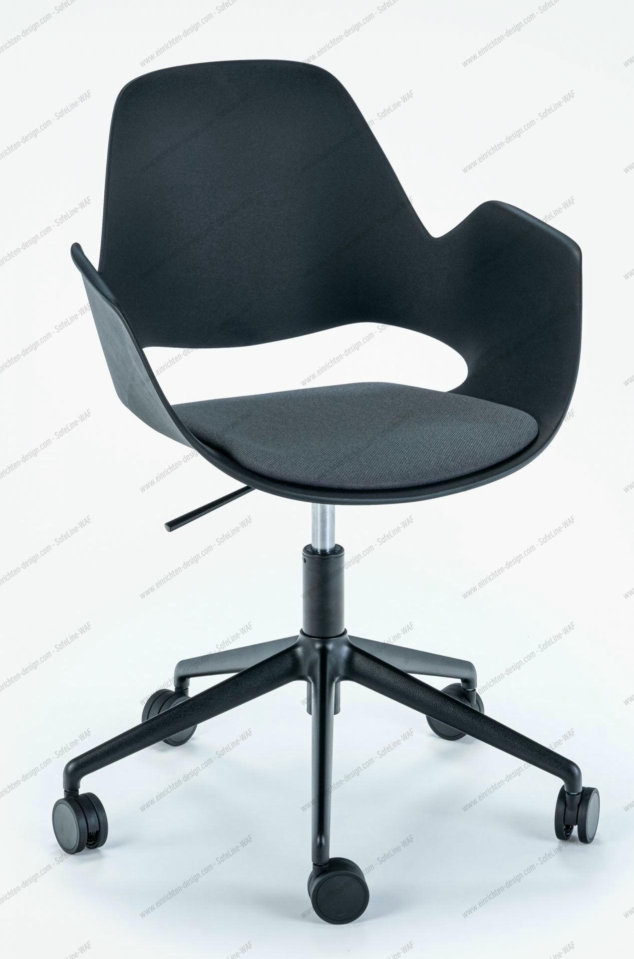 Falk Swivel Chair Five Star Base with Castors Houe