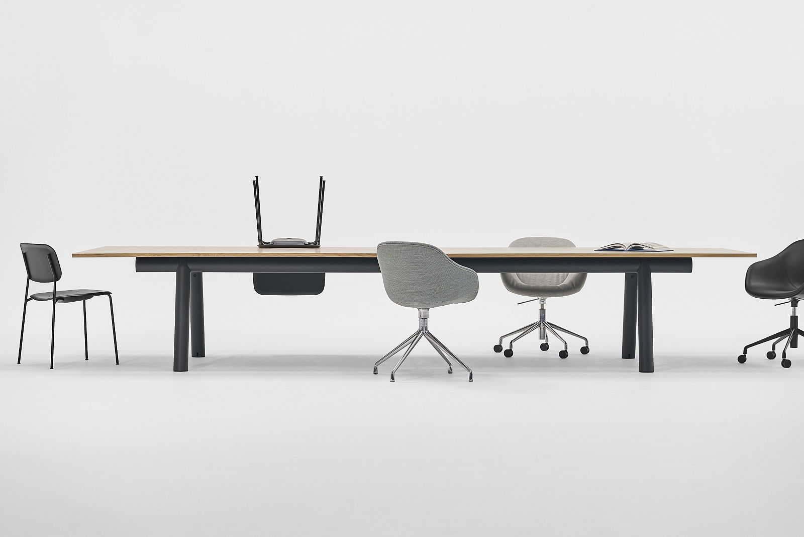 Boa Table Table / conference table W 350 x D 128 x H 75 cm Hay  