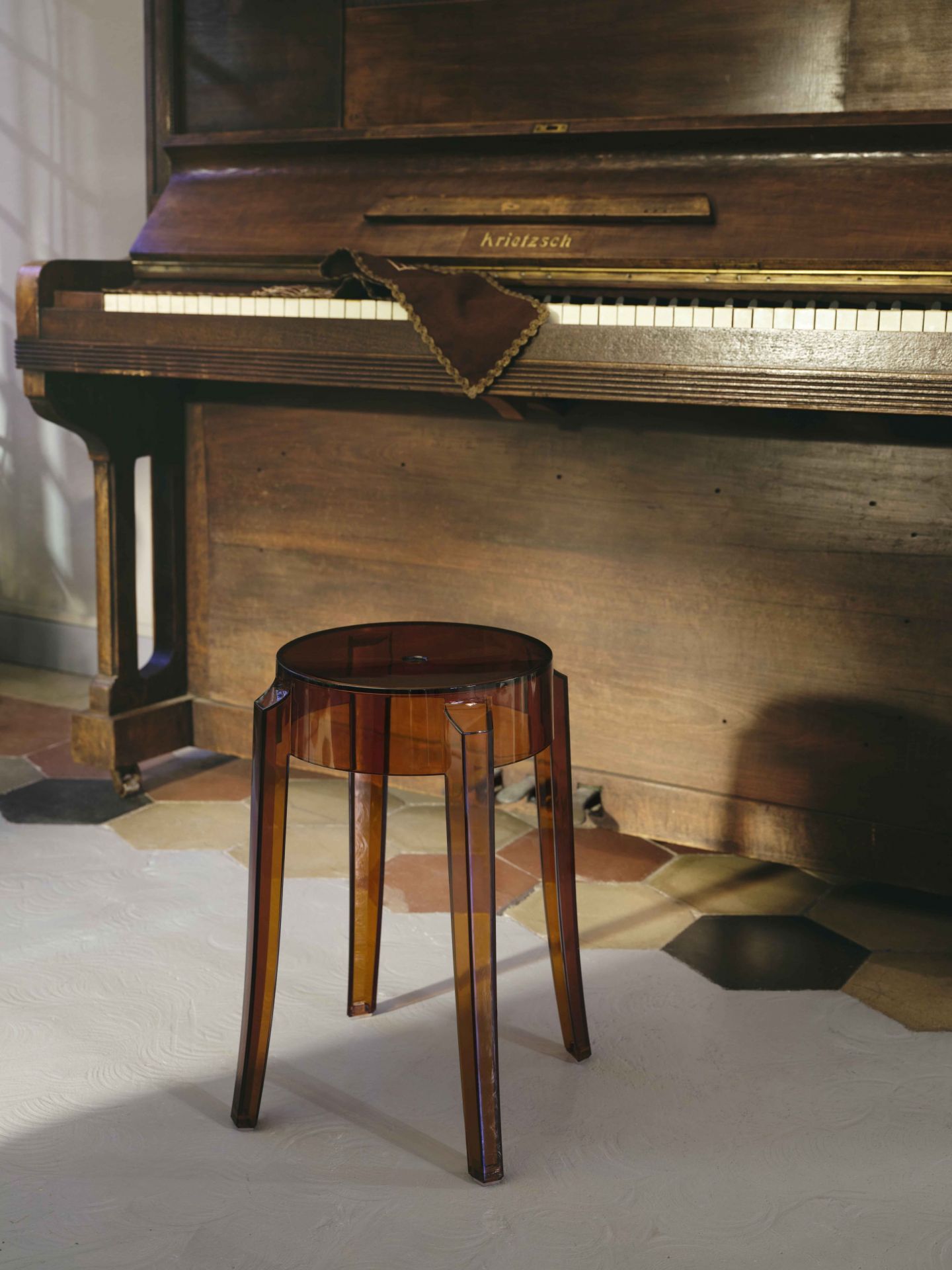 Charles Ghost Stool Set of 2 Kartell