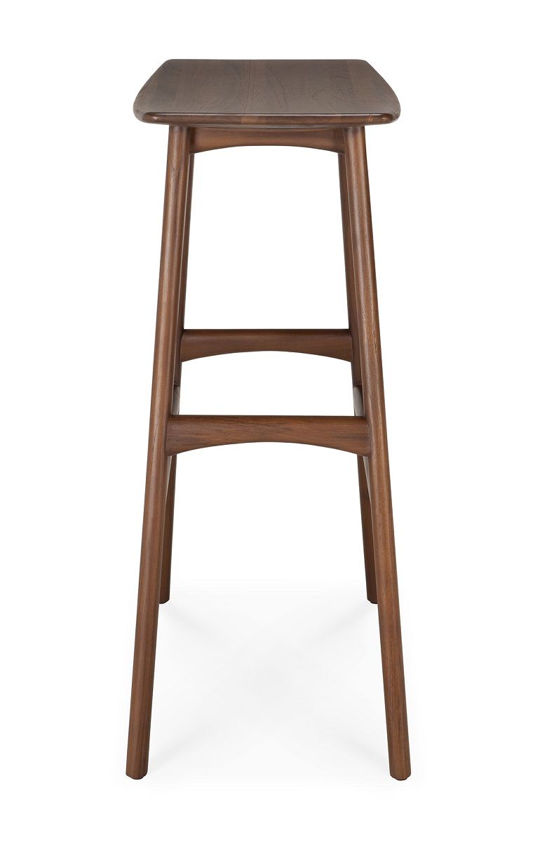 Osso Bar Stool Teak Dark Brown Ethnicraft 