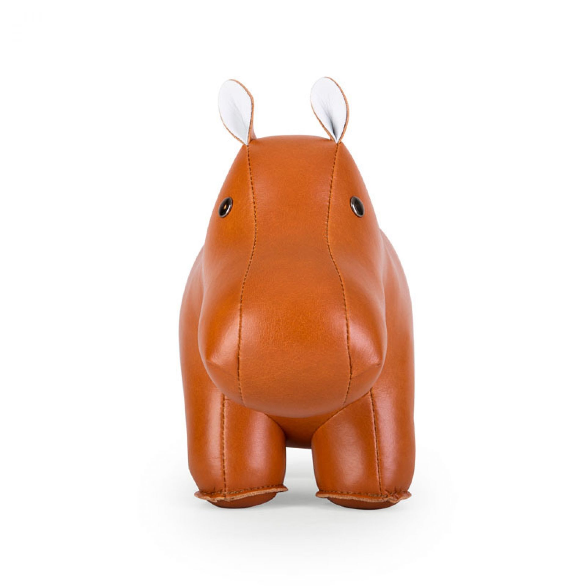 Bookend Classic Hippo Tan/White Züny