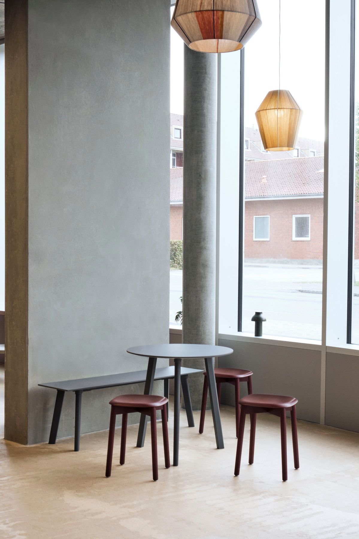 CPH DEUX 220 Table Table Ø75 cm Hay