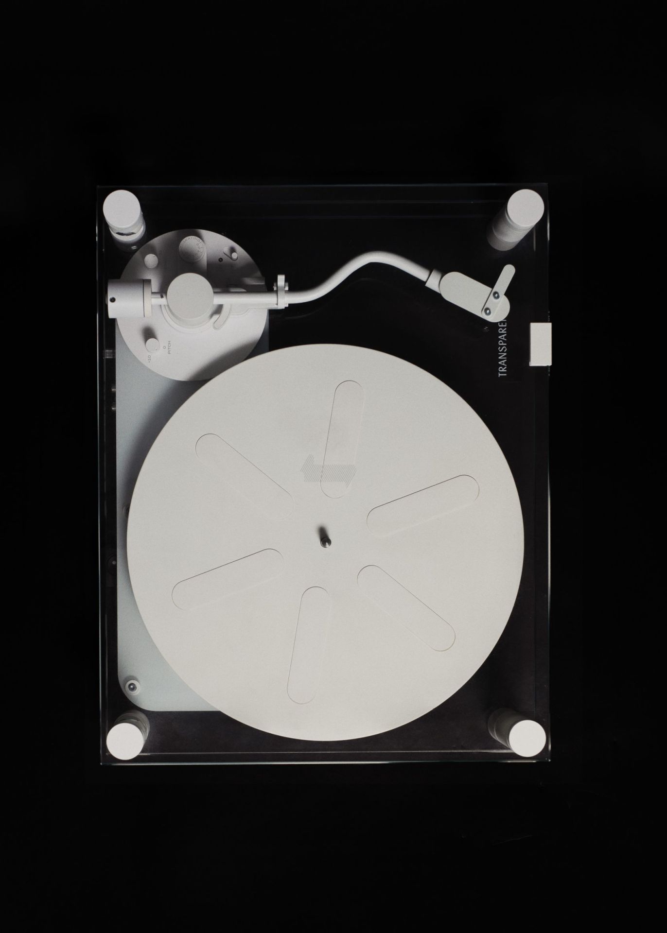 Transparent turntable Transparent