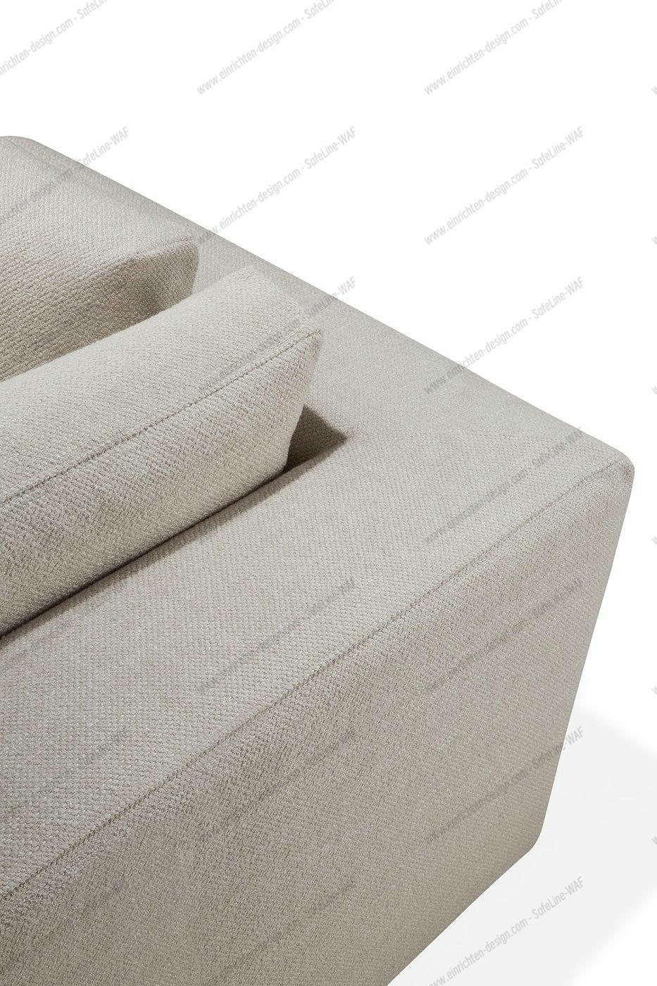 Mellow Sofa Corner Ivory Fabric Ethnicraft 