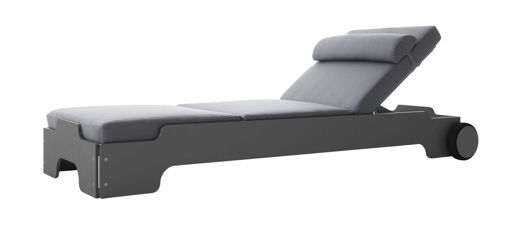 Solara Stacking Lounger incl. Wheels and Upholstery Outdoor Müller Möbelwerkstätten