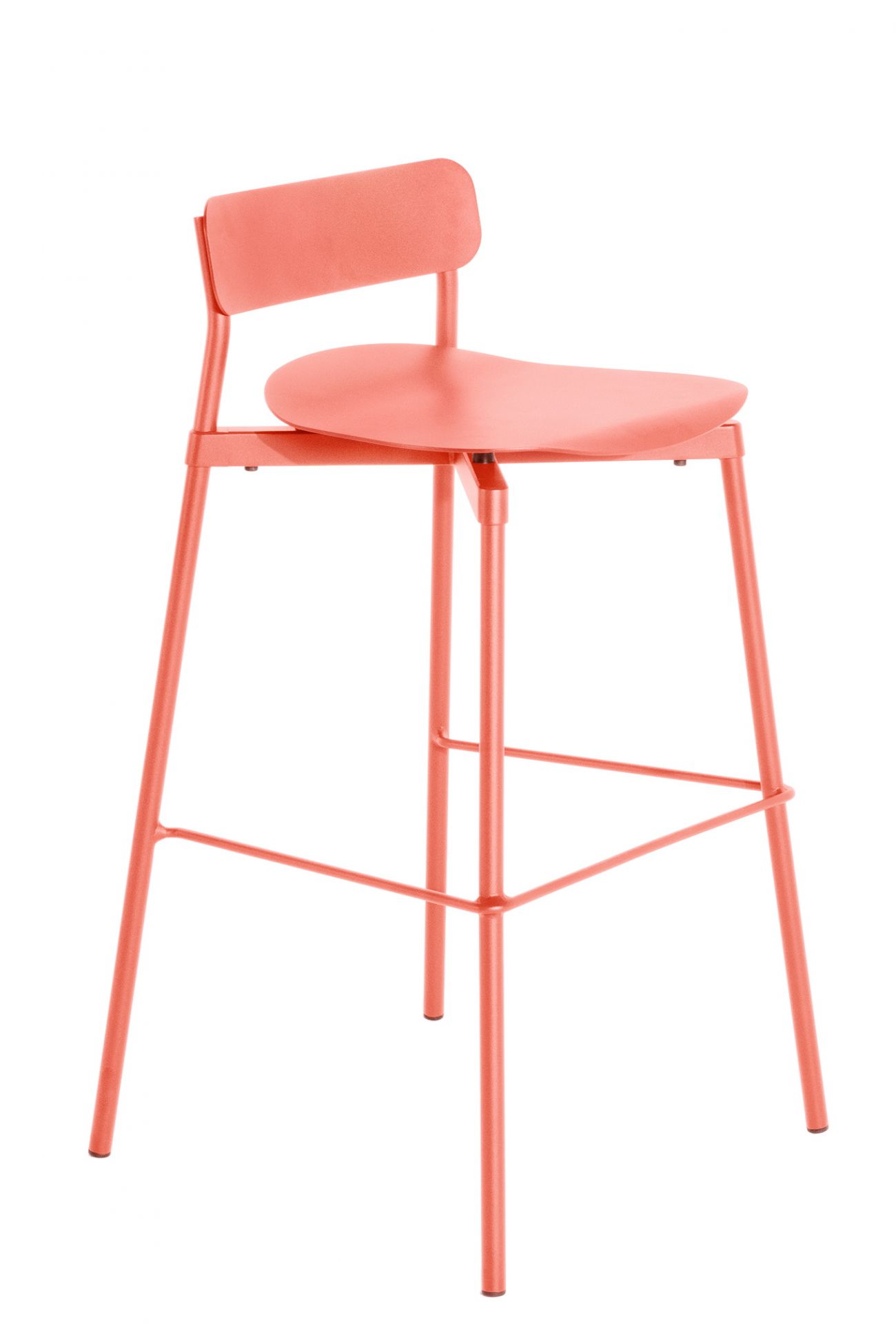 Fromme Barstool Bar Stool H 75 cm Petite Friture Coral Fromme Barstool Bar Stool H 75 cm Petite Friture Coral