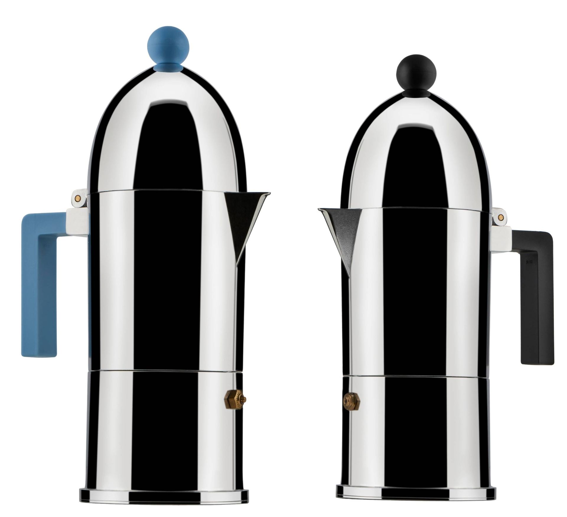 La Cupola 9095/6AZFM Espresso Maker Light Blue Alessi