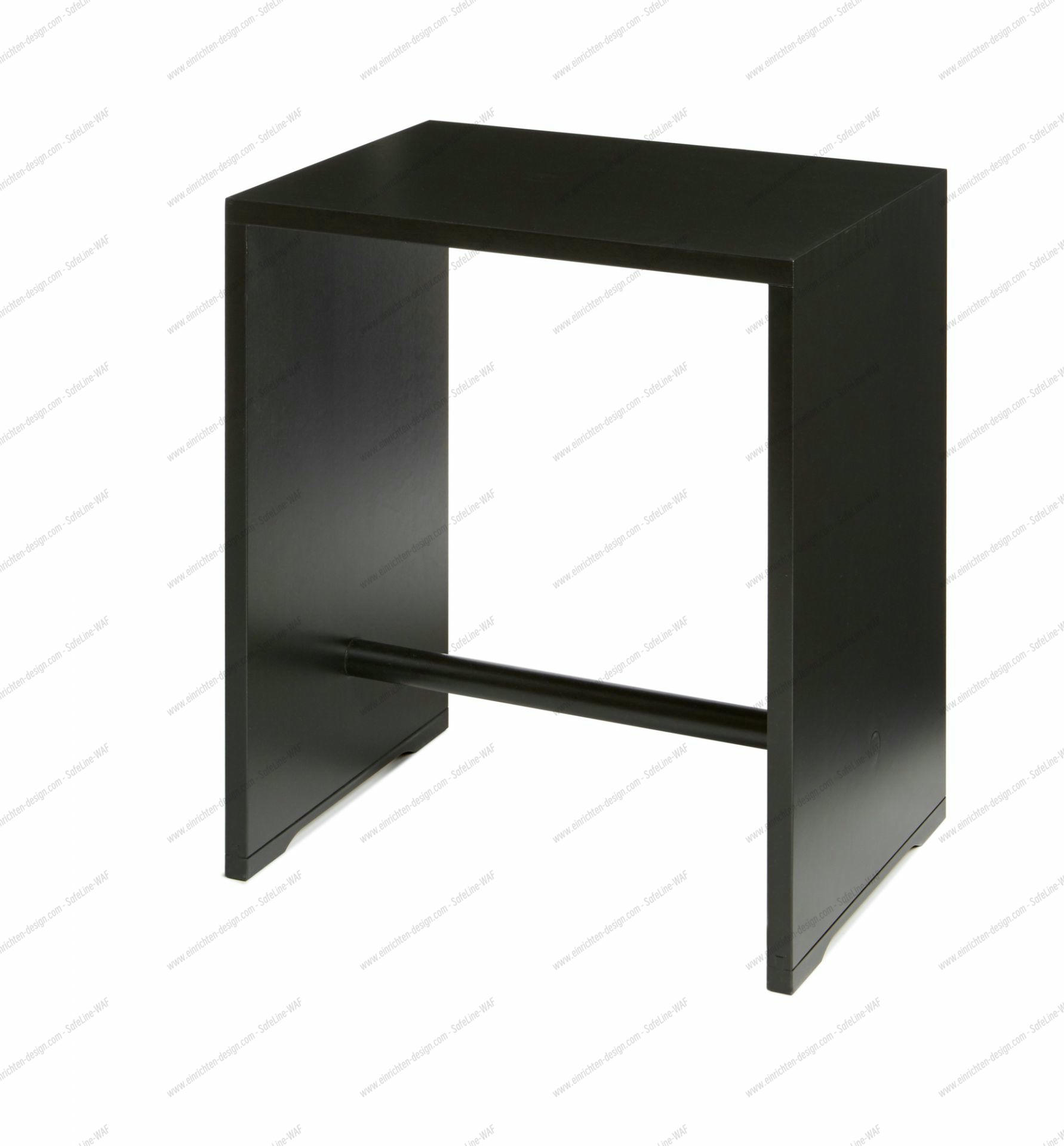 Ulmer Stool black Max Bill wb form