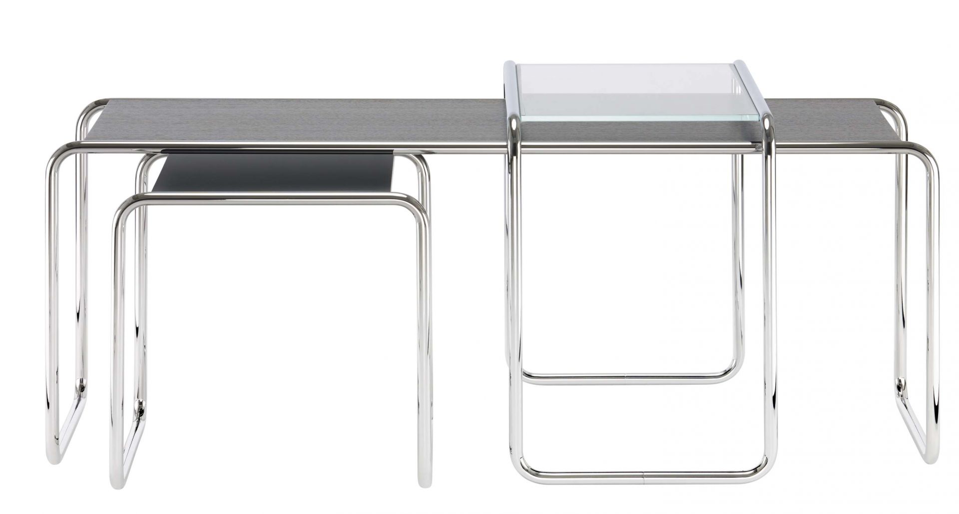 B 10 steel tube classic side table Thonet
