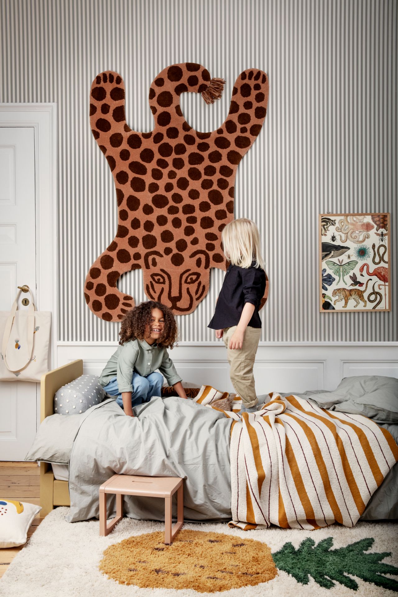 Safari Tufted Rug Leopard Ferm Living