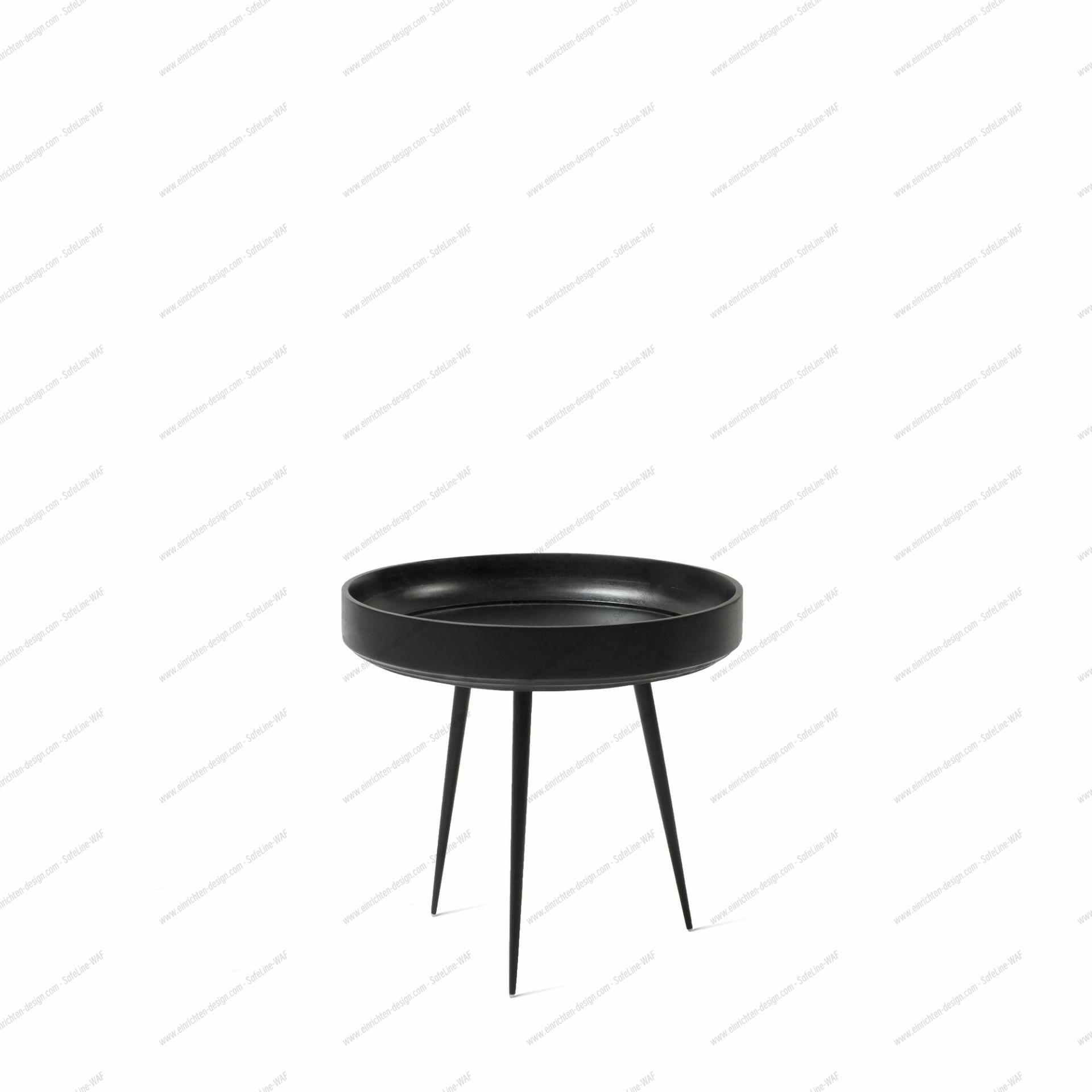 Bowl Table mango wood black small Mater