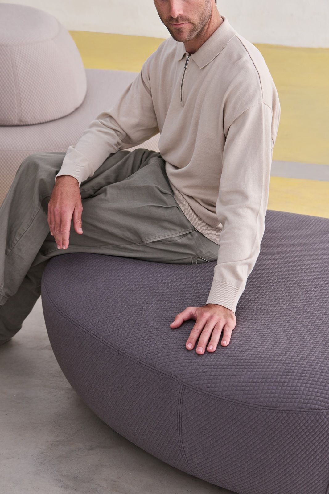 Sisters pouf stool Softline
