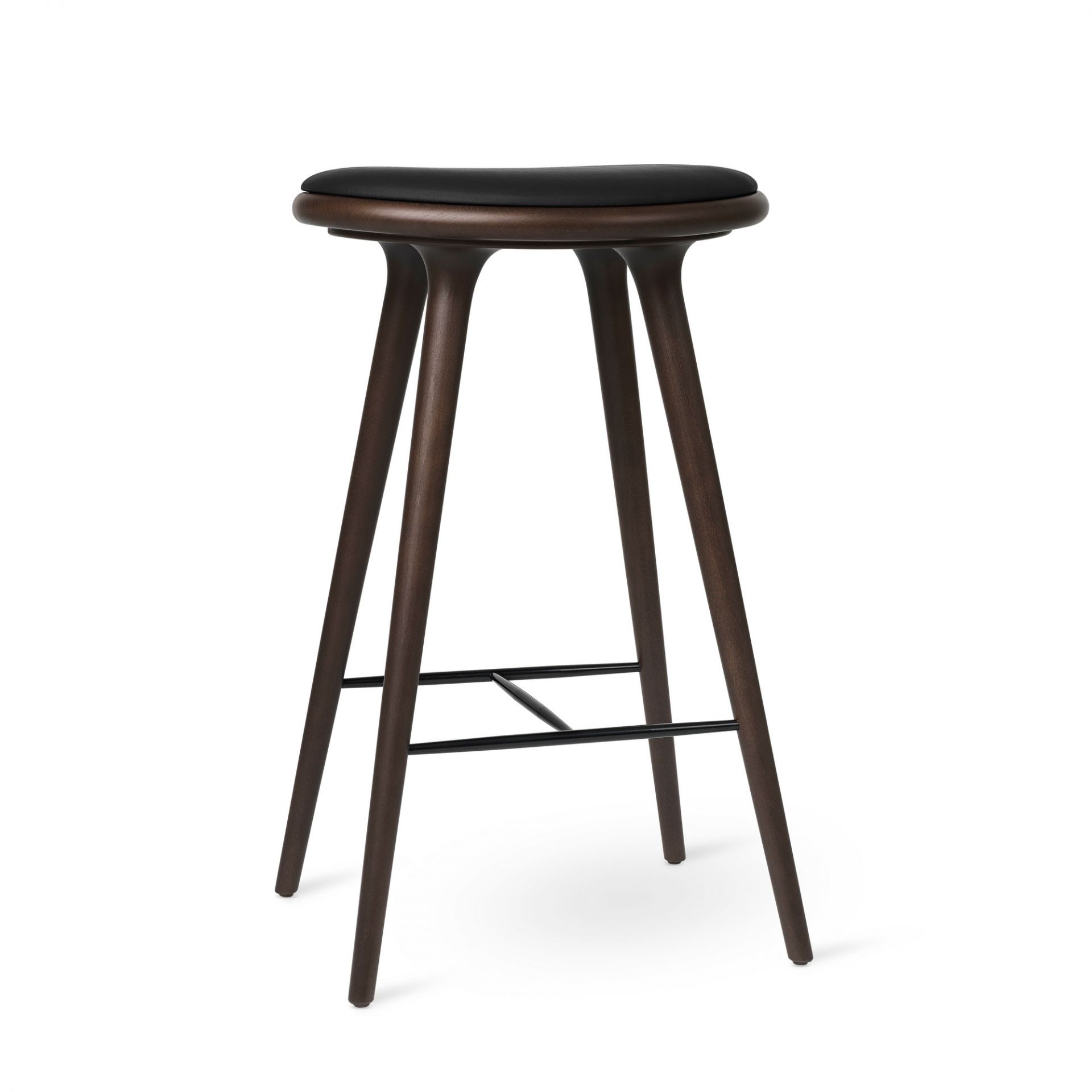 Stool / Barstool dark stained beech Mater