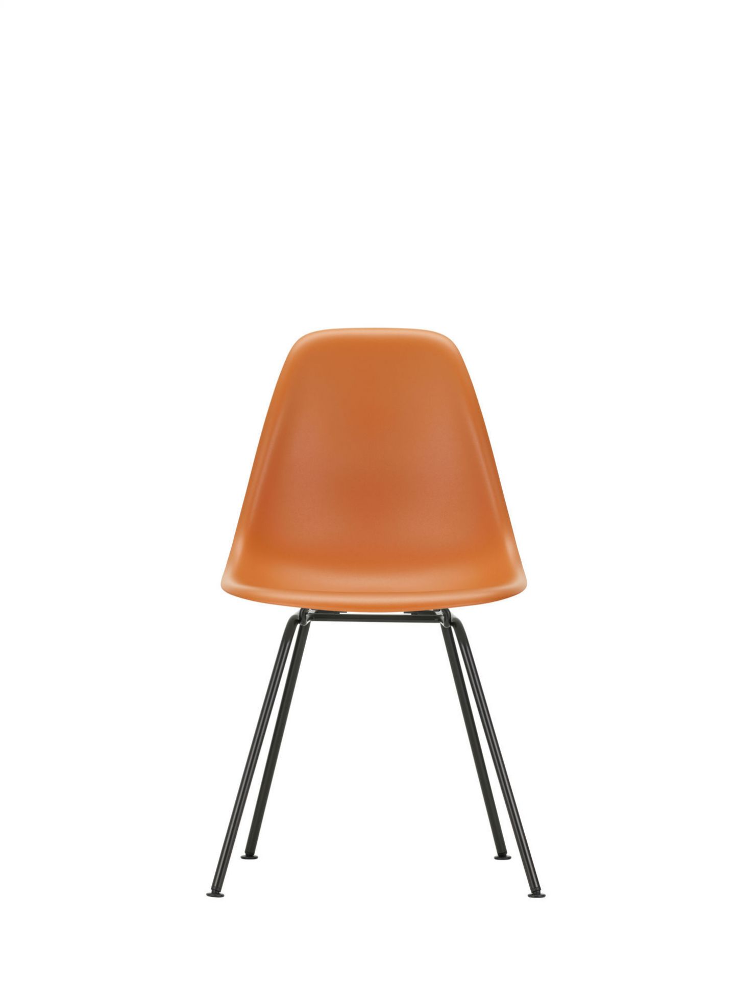 Eames Plastic Side Chair DSX Chair Vitra Chrome - White