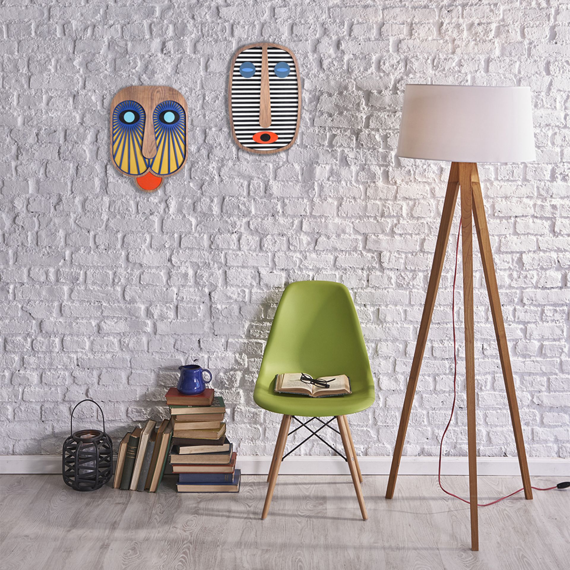 Modern African Mask #23 Wall decoration Umasqu SINGLE PIECES