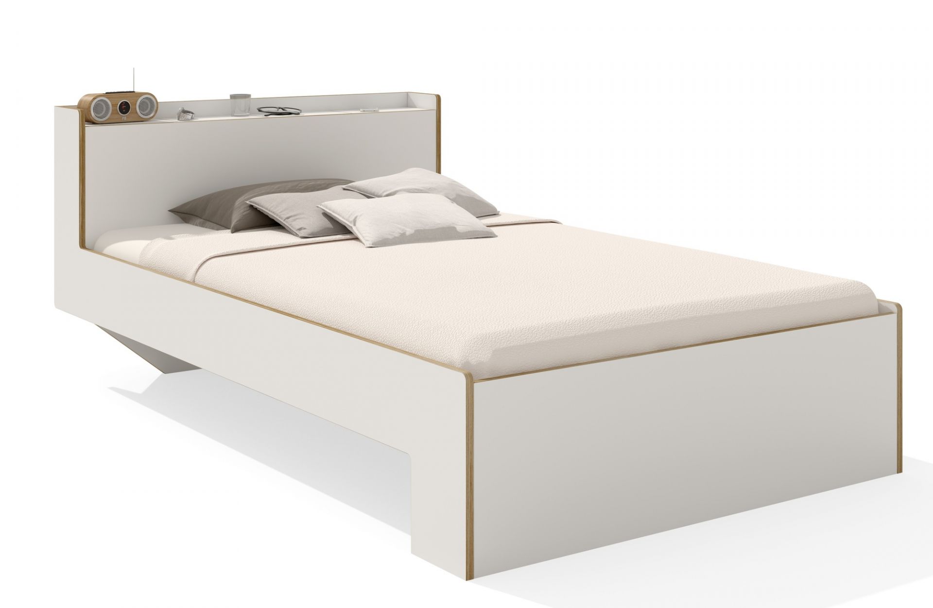 Nook Single bed CPL White Müller Möbelwerkstätten
