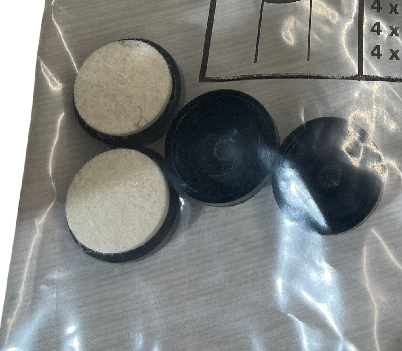 Glide set / Felt glides J-series, Dorso, Uchiwa, AAC wooden base Hay 