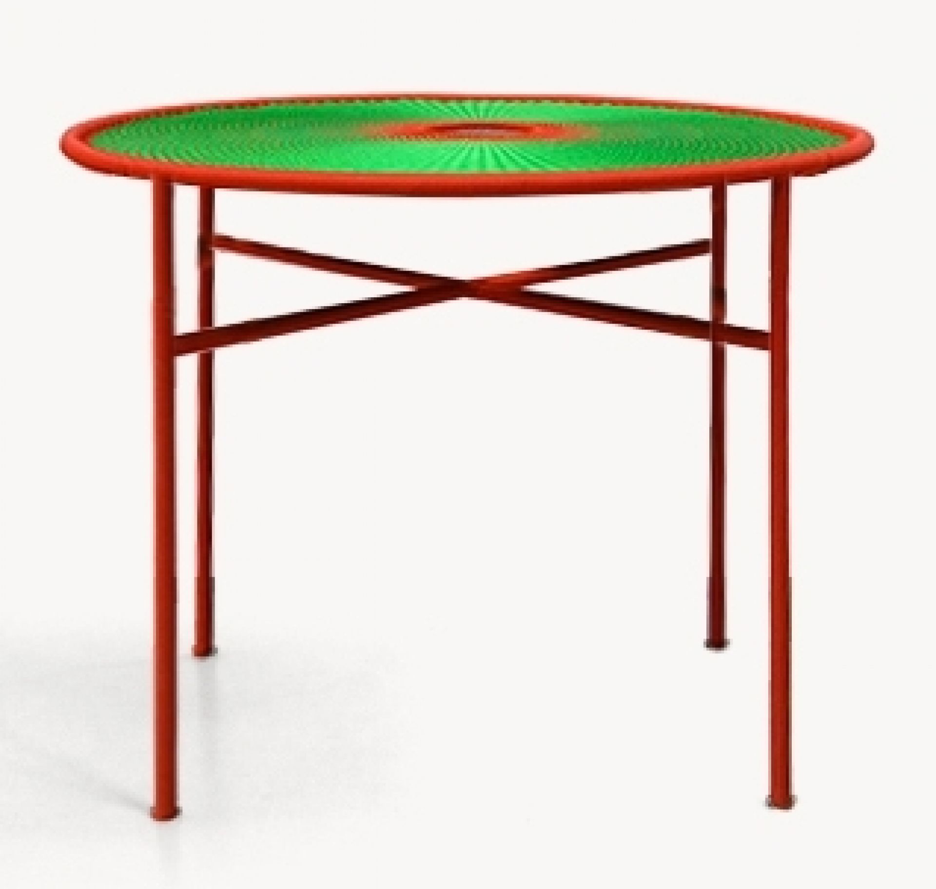 Banjooli Tisch M' Afrique Collection Moroso-Hellgrün / Rot