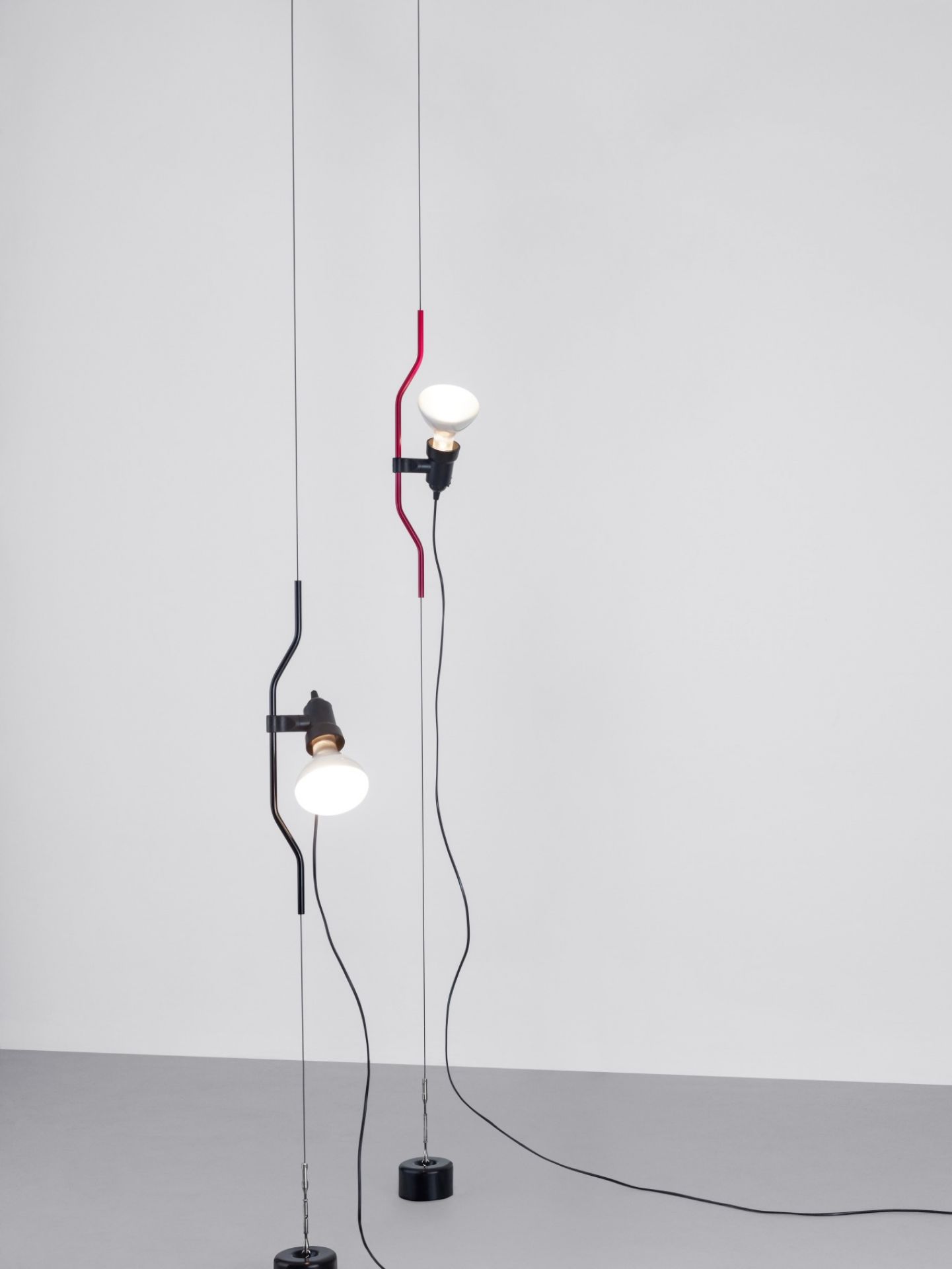 Parentesi Lamp Lamp with switch WHITE Flos SINGLE PIECE