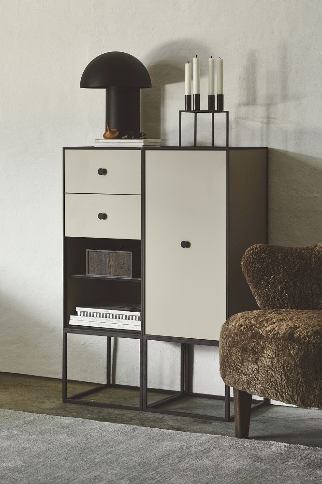 Frame 70 Sideboard Element with Door and 2 Shelves Audo