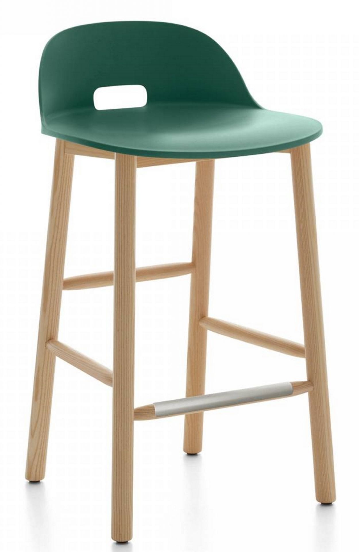 Alfi Bar Stool Low Back Emeco Red