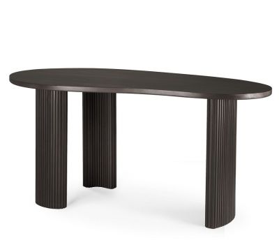 Boomerang Desk Mahogany Dark Brown Ethnicraft