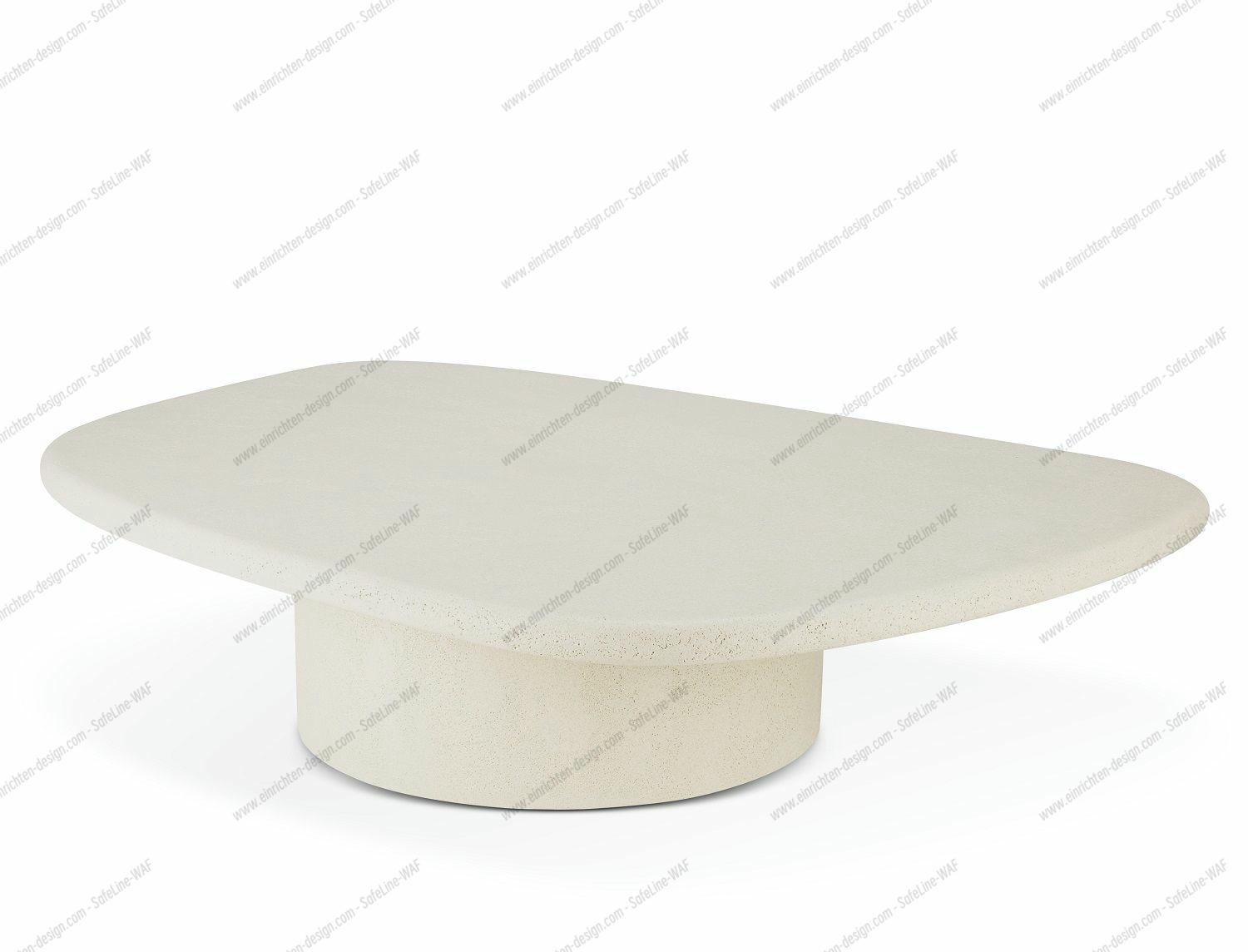 Elements Coffee table Microcement pebble shape Ethnicraft