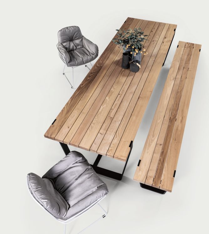 BB 11 Clamp Outdoor Table Acacia oiled brushed Janua