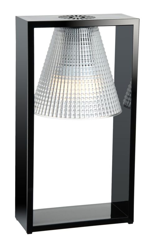 Light-Air table lamp transparent Black / Crystal clear Kartell