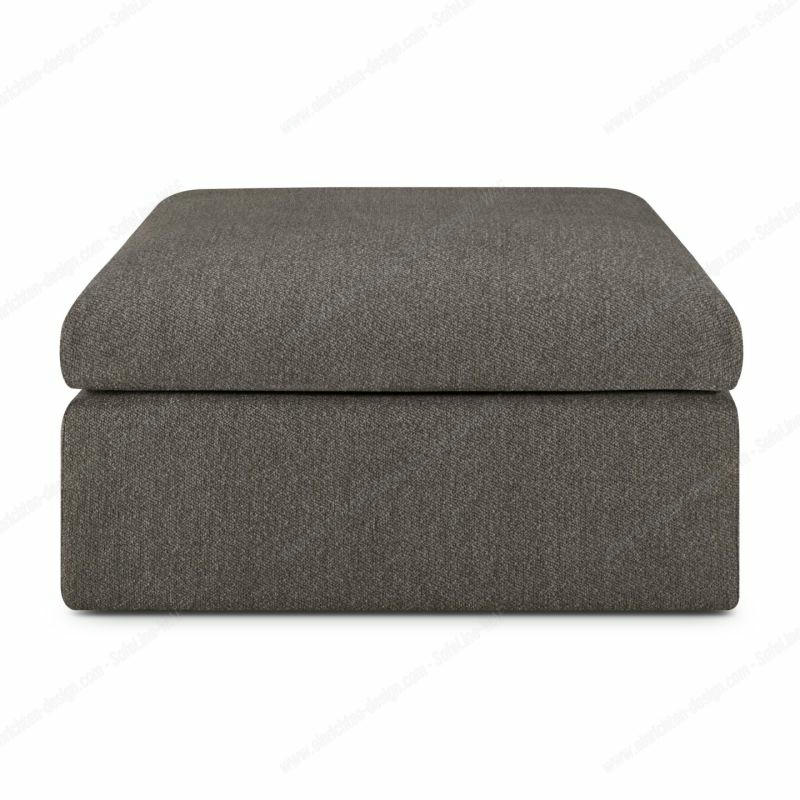 Mellow upholstered stool Granite Eco Ethnicraft