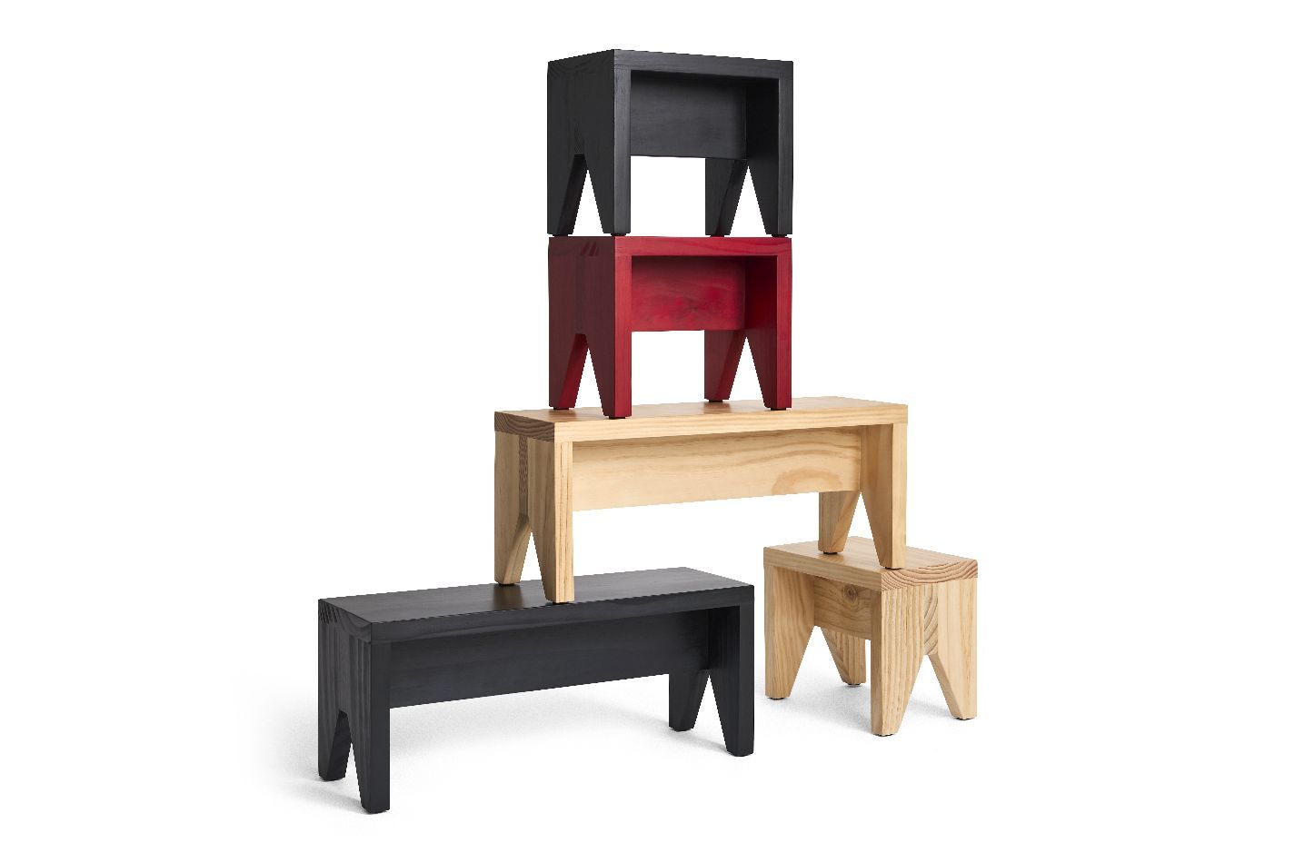Manolito Stool Long Stool Natural Hay