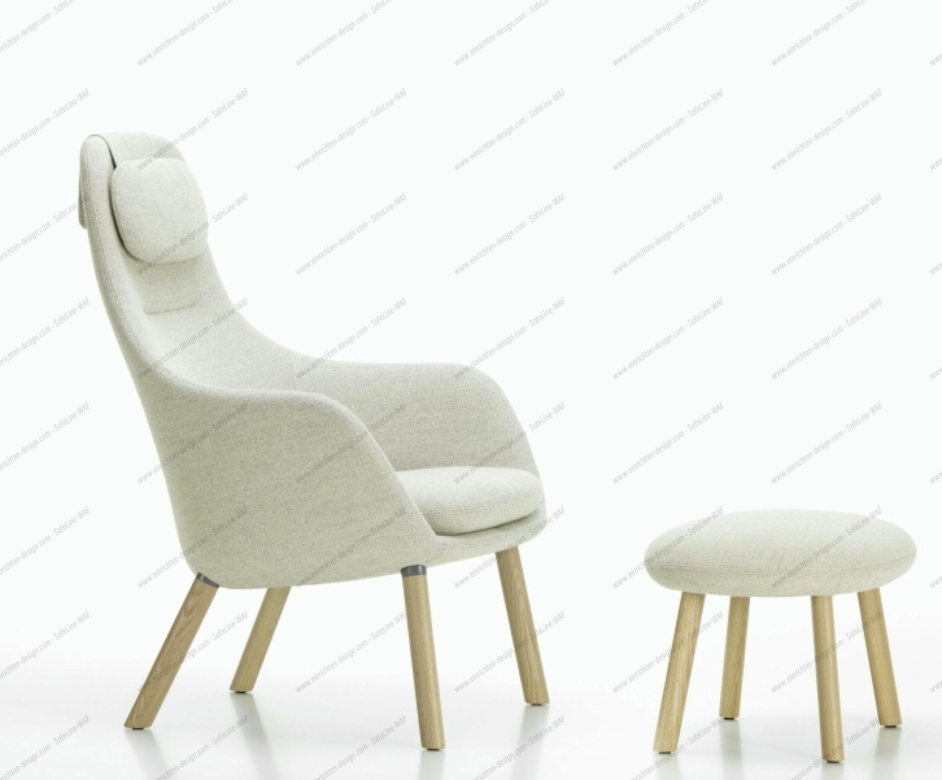 Hal Lounge Chair Armchair + Ottoman Seat Cushion loose Vitra  