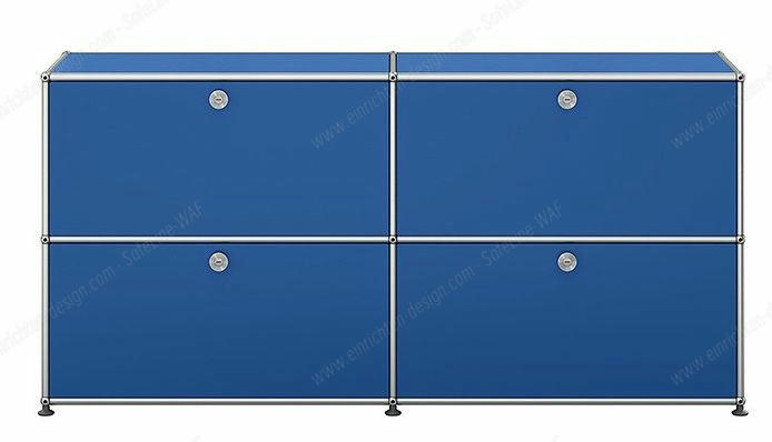 USM Haller Sideboard mit 4 Klapptüren – QUICK SHIP -enzianblau