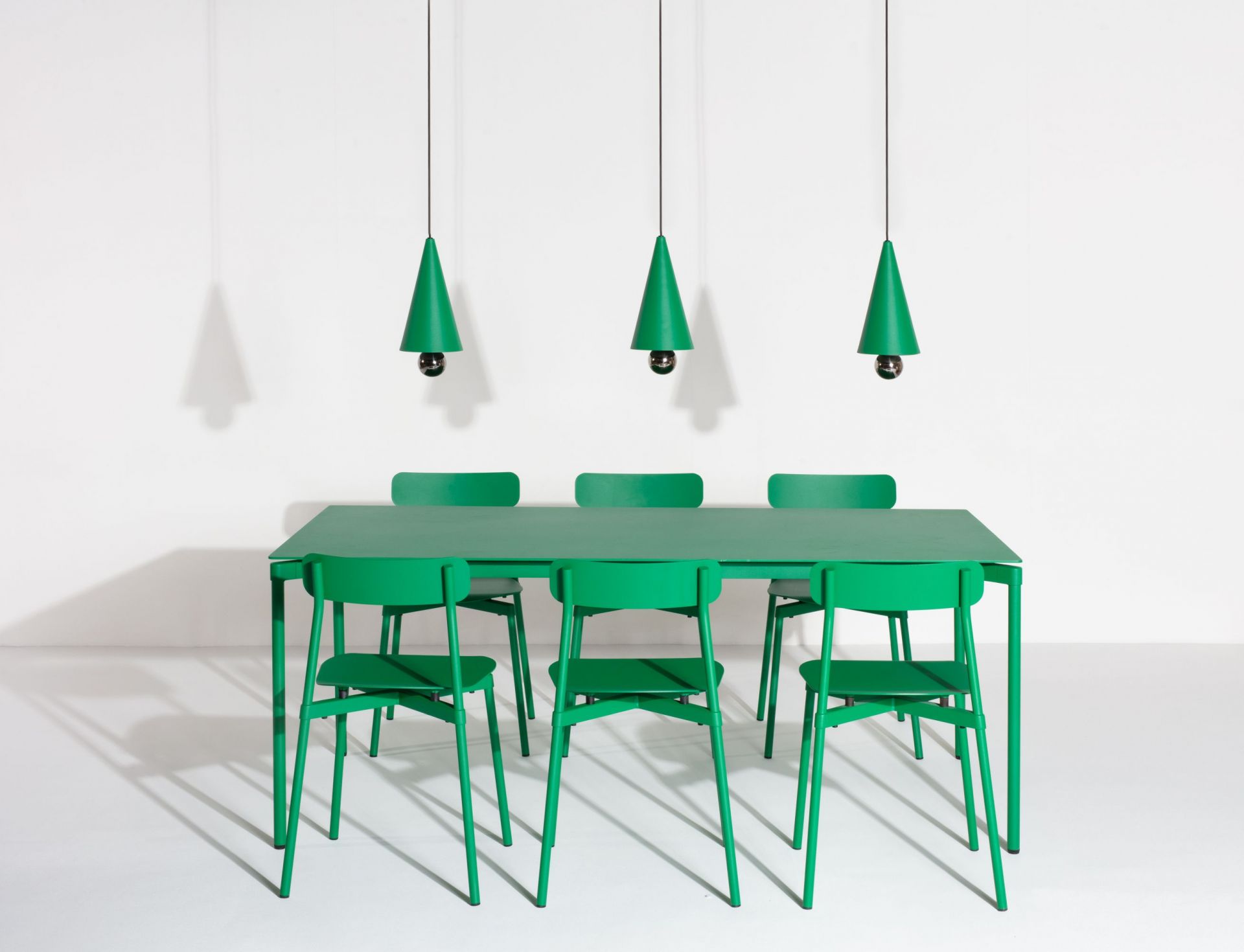 Cherry Pendant light Pendant light set of 3 Linear Petite Friture Mint green