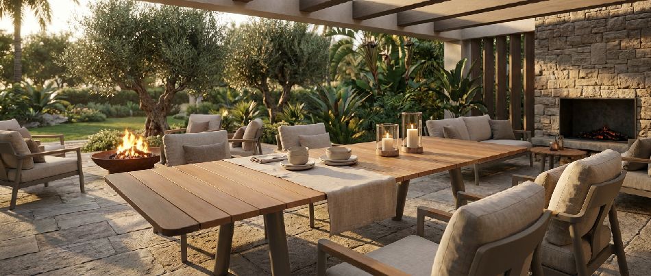 Panigiri Table Outdoor dining table Extremis