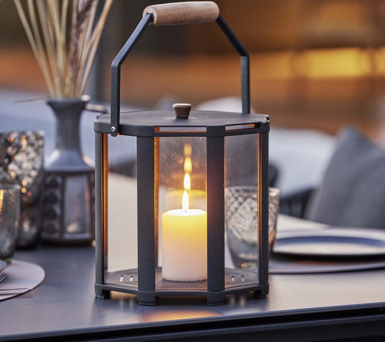 Lightlux Lantern Teak Small Cane-Line