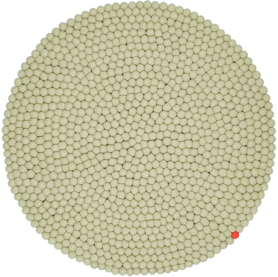 Big One Round Felt carpet Ø 300 cm myfelt Green beige