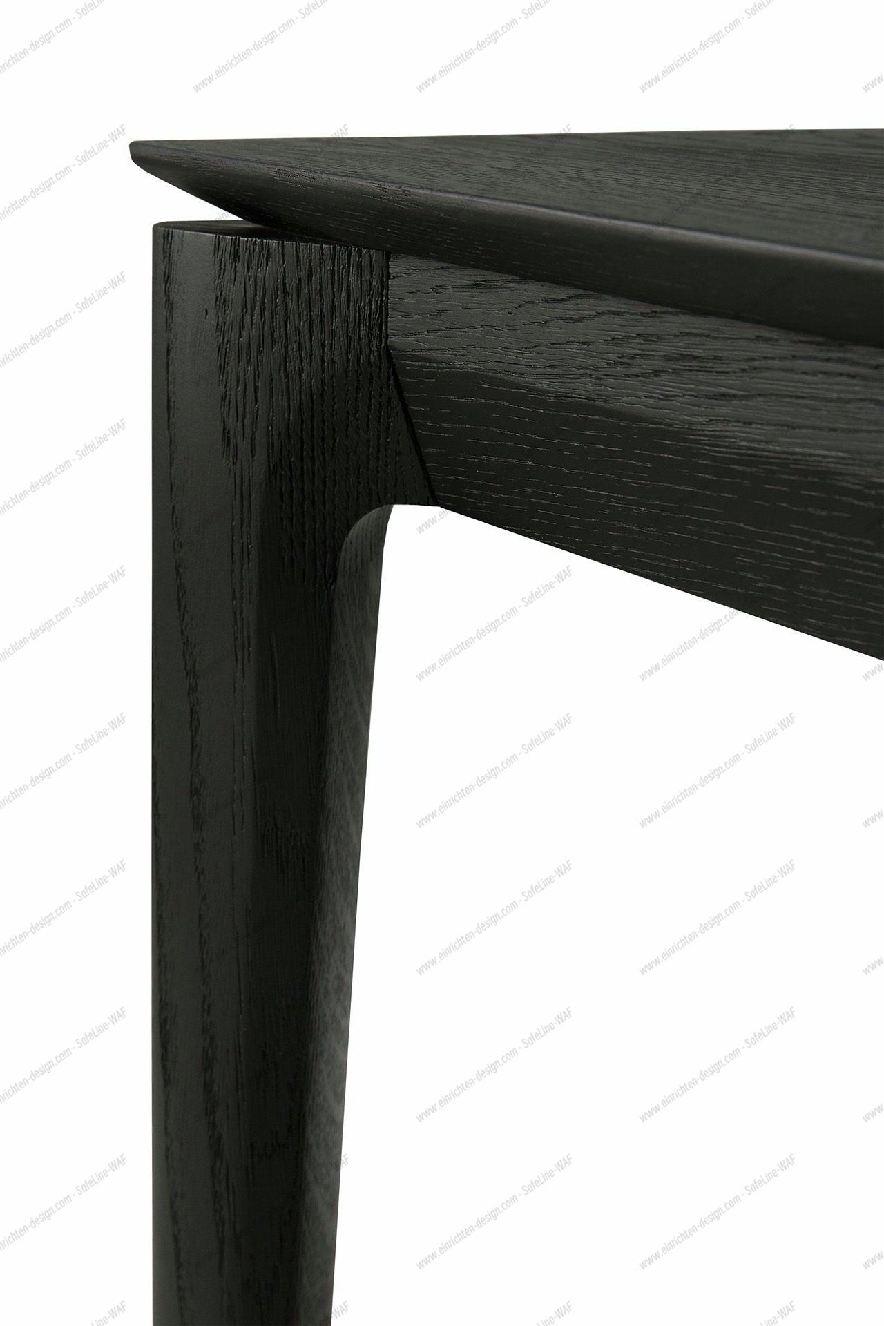 Bok extendable Table oak black - rectangular Ethnicraft