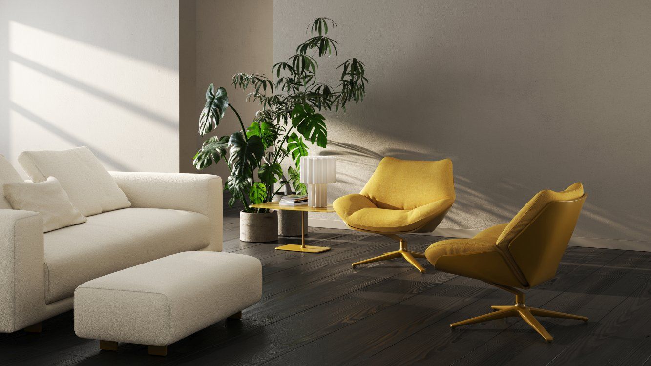 Shrimp 23 Cocktail Chair Swivel Cor