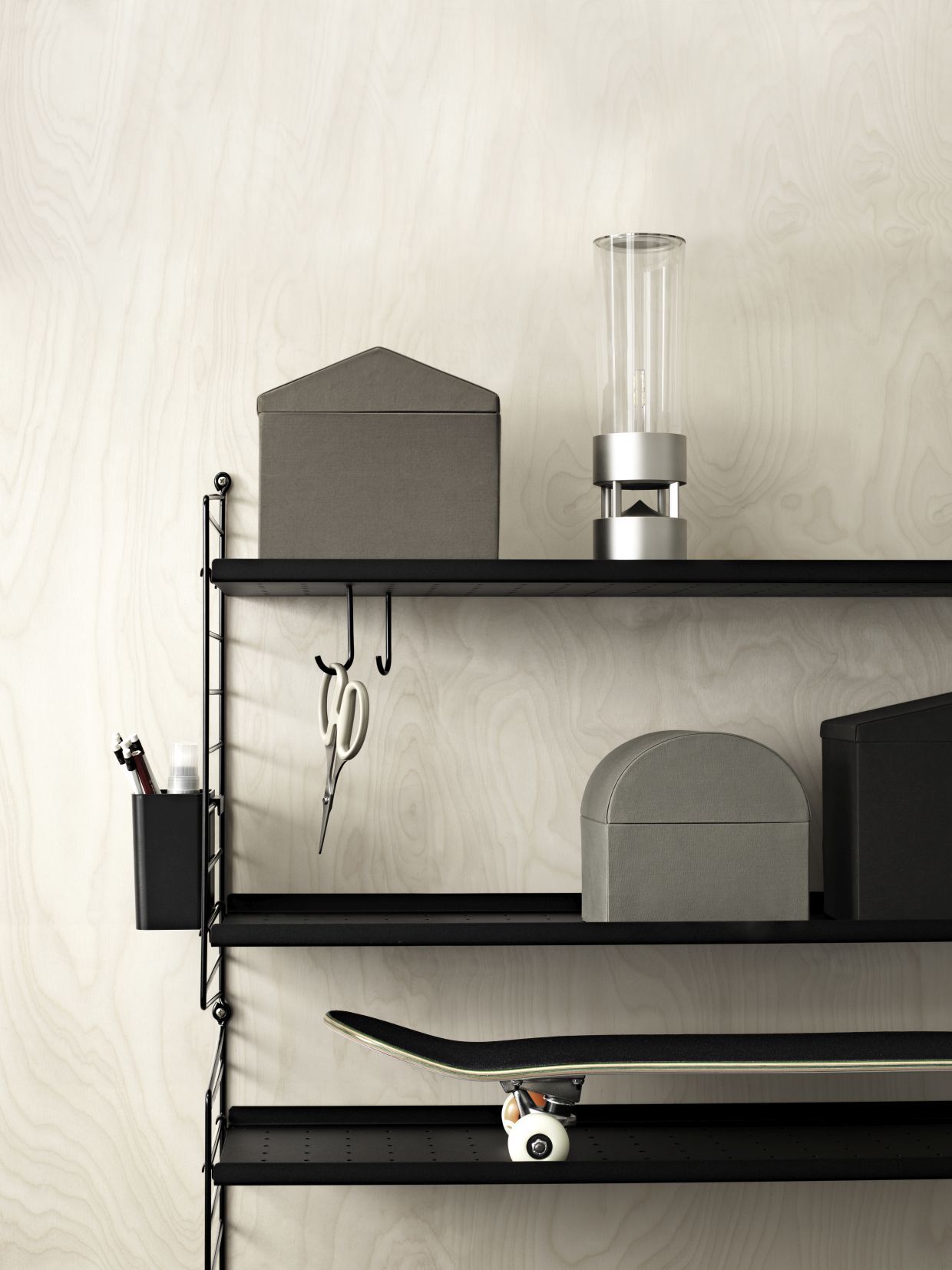 Organizers Storage Boxes String Furniture Beige