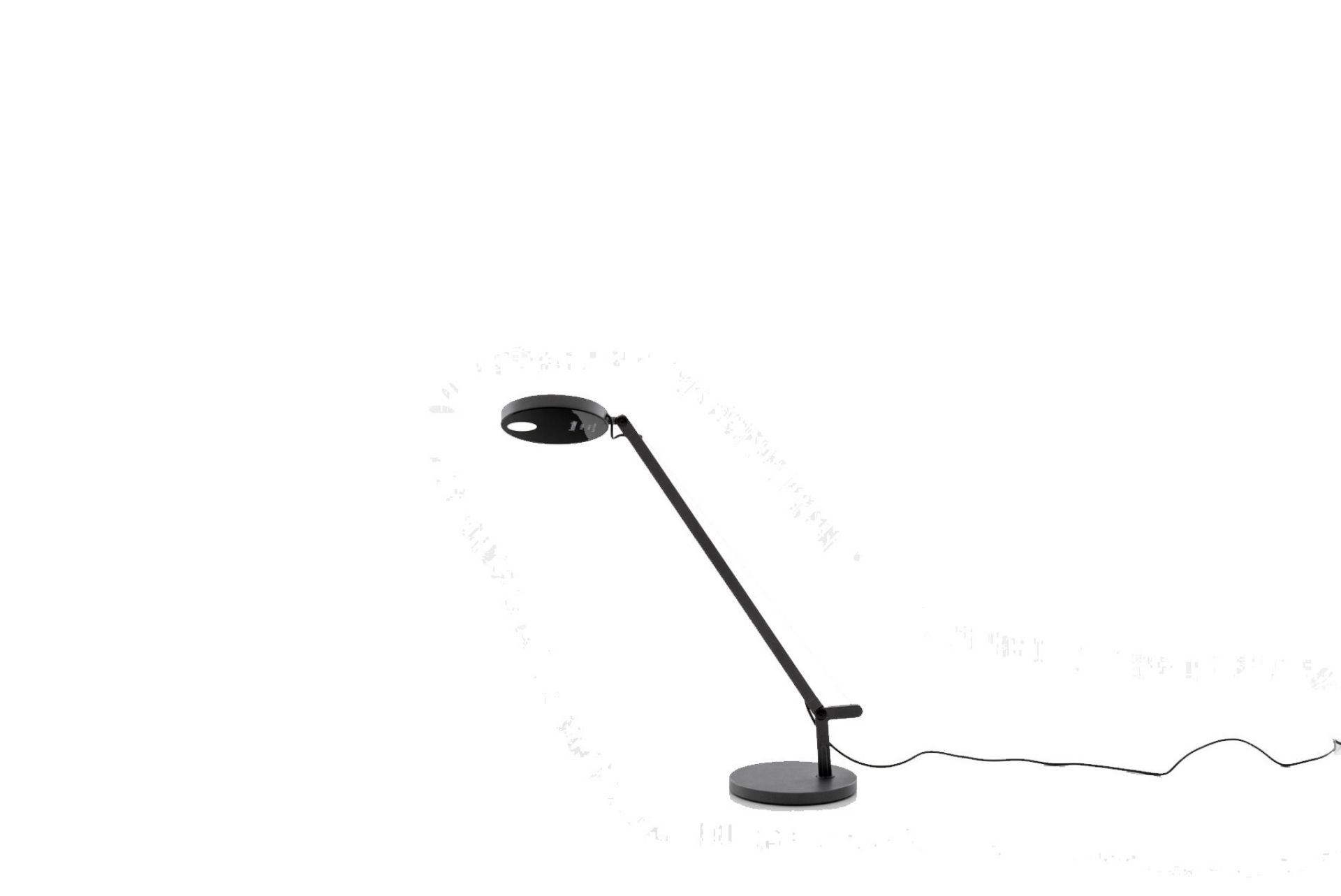 Artemide Demetra Micro Tischleuchte in Anthrazitgrau: Moderne LED-Tischlampe für Büro und Schreibtisch.