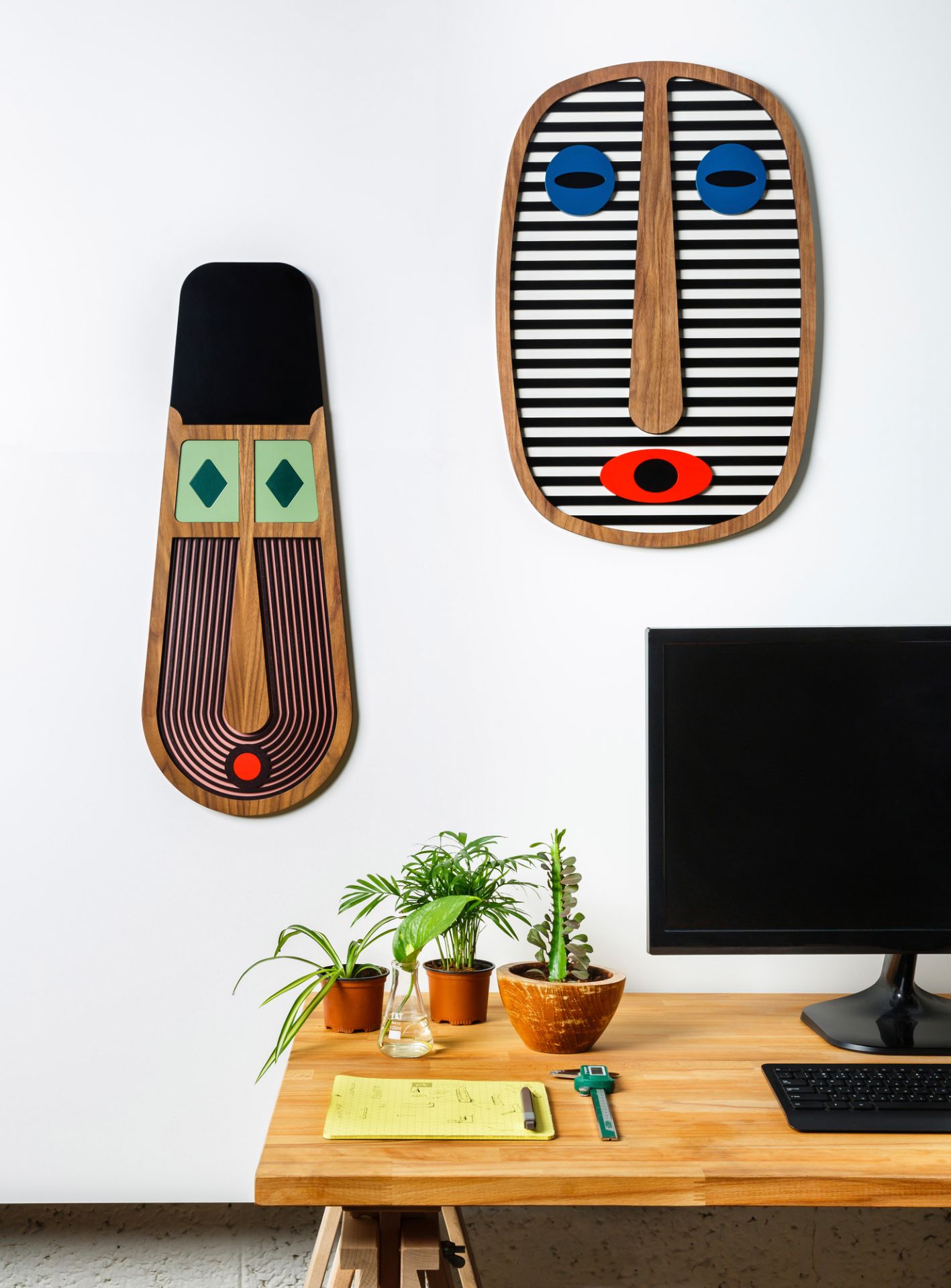 Modern African Mask #4 Wall Decoration Umasqu SINGLE PIECES