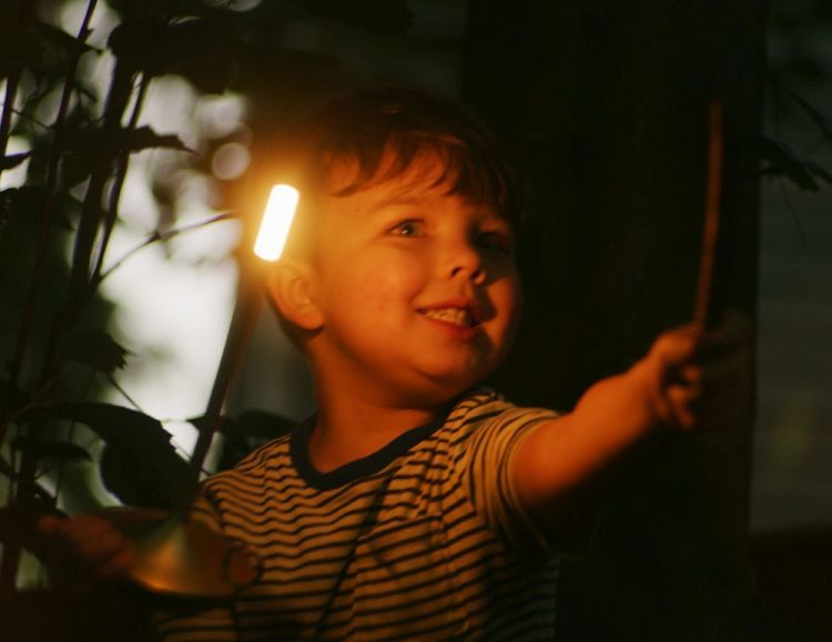 Wick Portable light / Tample lamp with USB Graypants