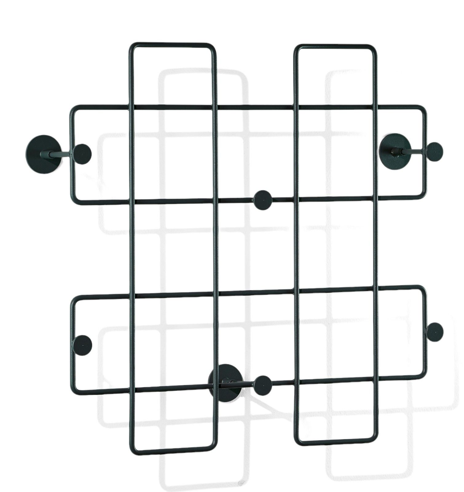Bazar wall coat rack large black Richard Lampert