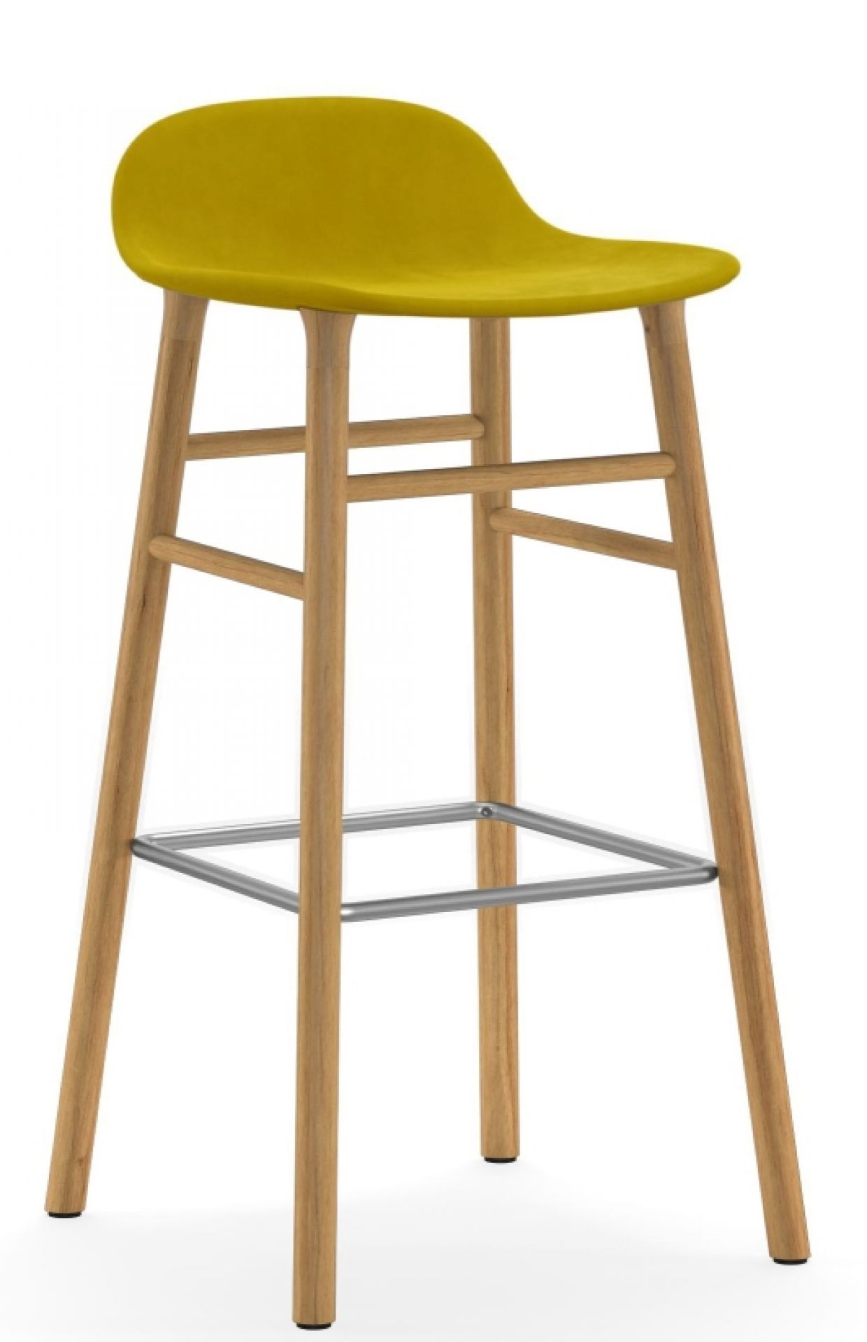Form Barstool  H 75 cm Oak Upholstered Normann Copenhagen