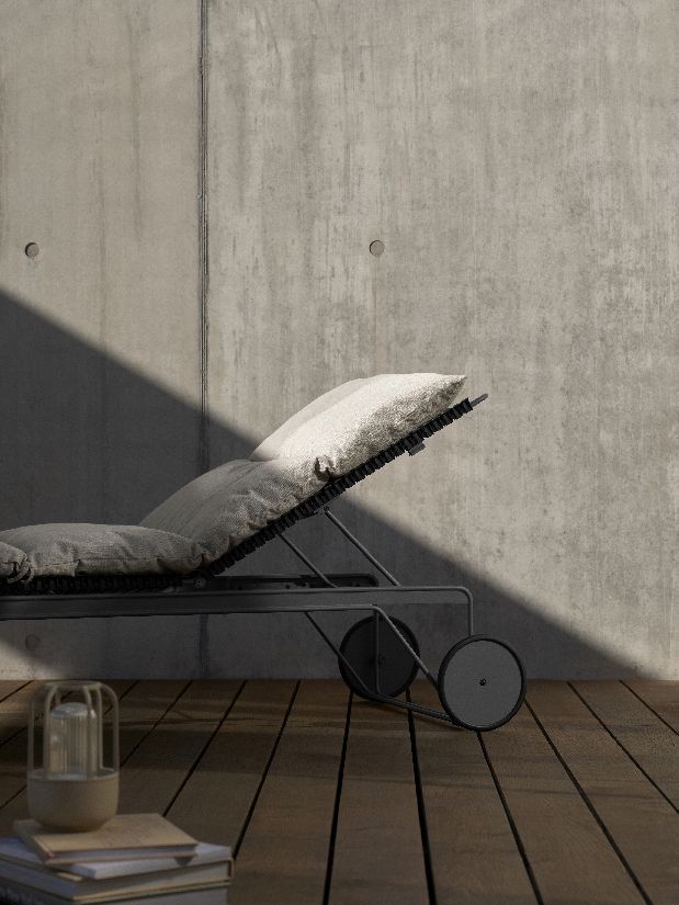 Click Adjustable Chaise Longue sun lounger Outdoor HOUE