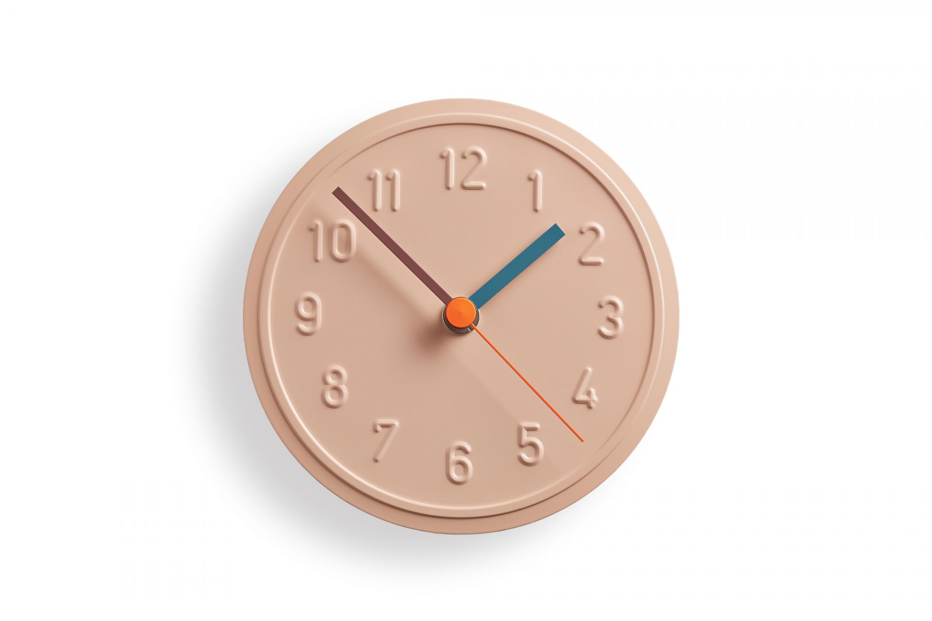 Alu Alu Wall Clock Peach Pastel Richard Lampert