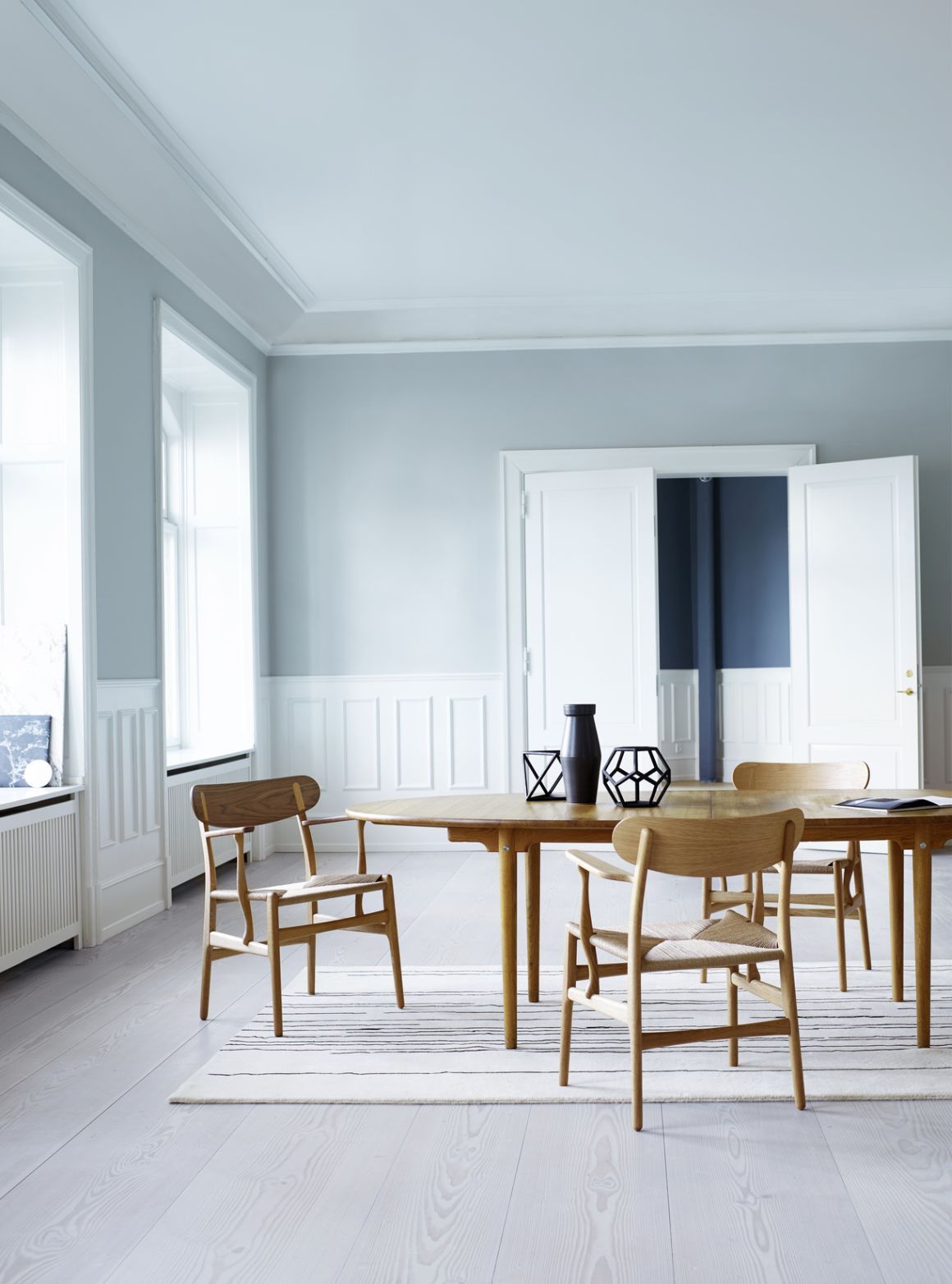 CH339 Dining table extendable for 4 plates Carl Hansen & Søn 