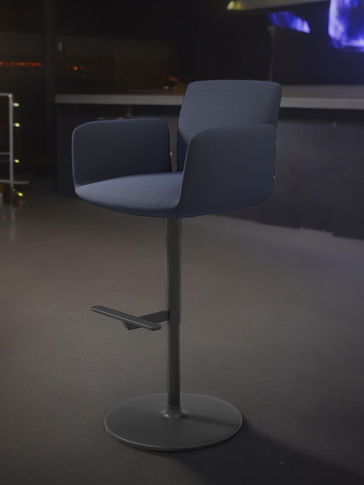 Jalis Bar stool swivel with Disc base Height adjustable cm Cor