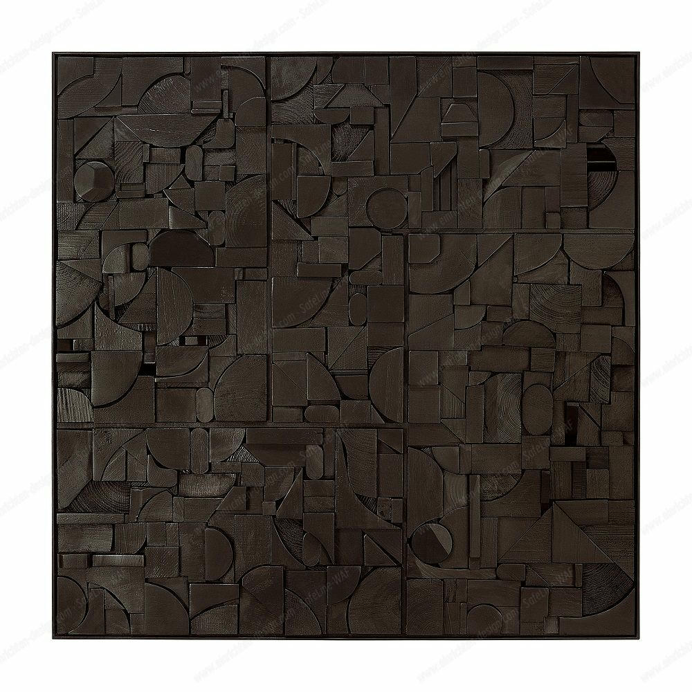 Bricks Wall Art Wood Ethnicraft 
